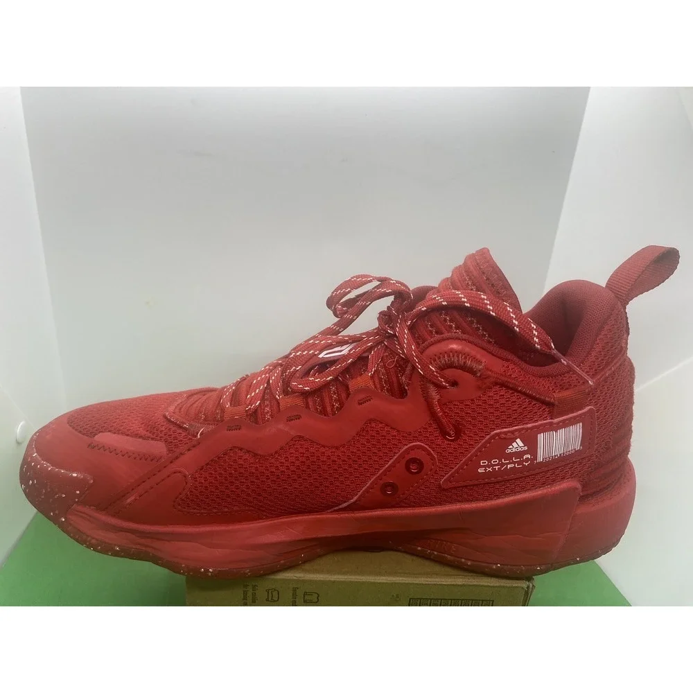 Adidas Dame 7 EXTPLY Red Opponent Advisory GW7899 Mens Size 10 Basketball Shoes